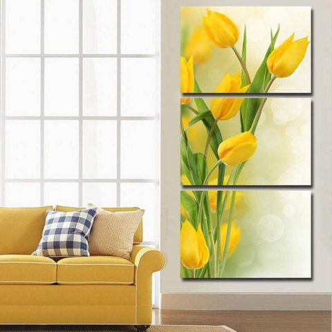 Quadros Decorativos Orquídia Amarela 120 X 60 Cm
