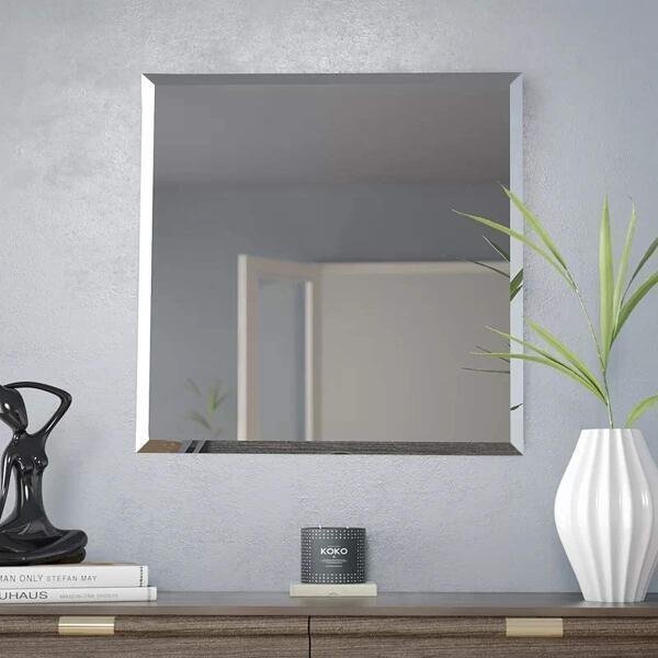 Espelho Lapidado com Bisotê Fixado com Botões - 40x70cm - 5