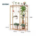 Ver imagem 3 de Floreira Vertical Chão Madeira Maciça Vasos Plantas Mod107