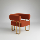 Ver imagem 5 de Kit 02 Poltrona Cadeira Decorativa Sala Clinica Versátil Loy:bouclé Terra Cota