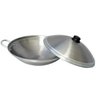 Tacho Fundo Chinês Wok Polido com Alças e Tampa - 3