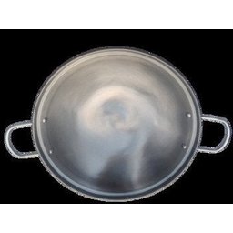 Tacho Fundo Chinês Wok Polido com Alças e Tampa - 7