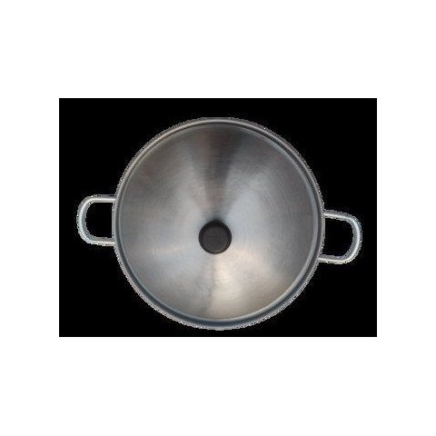 Tacho Fundo Chinês Wok Polido com Alças e Tampa