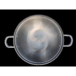 Tacho Fundo Chinês Wok Polido com Alças e Tampa - 5