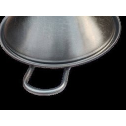 Tacho Fundo Chinês Wok Polido com Alças e Tampa - 9
