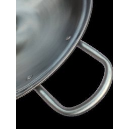 Tacho Fundo Chinês Wok Polido com Alças e Tampa - 4
