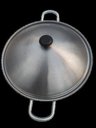 Ver imagem 2 de Tacho Fundo Chinês Wok Polido com Alças e Tampa