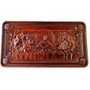 Ver imagem 1 de Quadro Santa Ceia Entalhado em Madeira Maciça