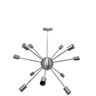 Luminária Pendente Sputnik Atomo Grande 12 Hastes Prata - 1