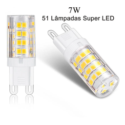 Kit 10 Lâmpadas Led Halopin G9 7w Branco Quente Bivolt Banheiro Cozinha Arandela - 2