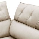 Ver imagem 5 de Sofá 3 Lugares Retrátil Reclinável Chaise Direito 258cm Bergen F04 Veludo Bege - Lyam Decor
