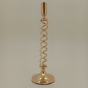 Ver imagem 4 de Castiçal Porta Vela Metal 23x8x8cm Dourado