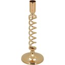 Ver imagem 1 de Castiçal Porta Vela Metal 23x8x8cm Dourado