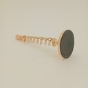 Ver imagem 3 de Castiçal Porta Vela Metal 23x8x8cm Dourado