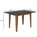 Ver imagem 4 de Conjunto Sala de Jantar Mesa com Tampo Chanfrado Kate 4 Cadeiras Estofadas Jade Poliman
