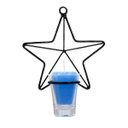 Ver imagem 1 de Estrela P 16 cm Parede Porta Vela Azul Arandela Decorativa