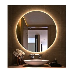 Espelho Redondo Iluminado com Led Quente 80cm - 1