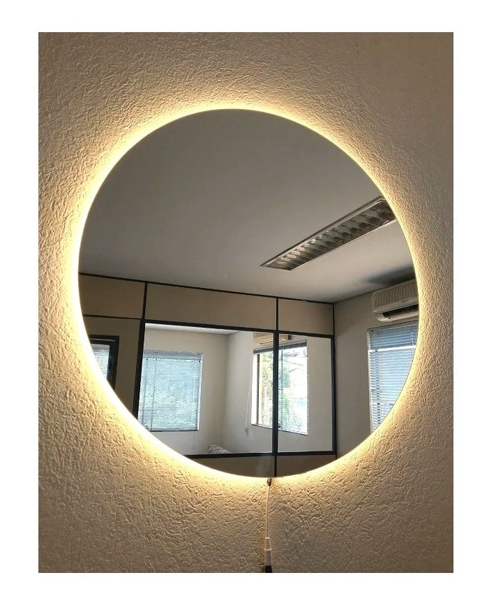 Espelho Redondo Iluminado com Led Quente 80cm - 4