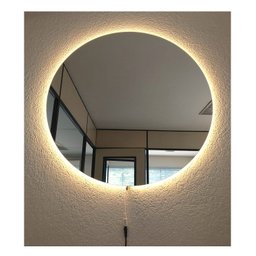 Espelho Redondo Iluminado com Led Quente 80cm - 6