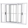 Janela de Alumínio 02 Folhas Branca Grade Maxx - 100x100 - 1