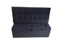 Ver imagem 1 de KIT CABECEIRA PAINEL E RECAMIER PUFF BAÚ BEIRA DE CAMA BOX PADRÃO - 1,38 CM - PRETO
