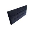 Ver imagem 6 de KIT CABECEIRA PAINEL E RECAMIER PUFF BAÚ BEIRA DE CAMA BOX PADRÃO - 1,38 CM - PRETO