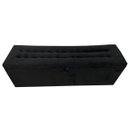 Ver imagem 2 de KIT CABECEIRA PAINEL E RECAMIER PUFF BAÚ BEIRA DE CAMA BOX PADRÃO - 1,38 CM - PRETO