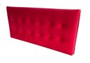 Ver mais imagens de KIT CABECEIRA PAINEL E RECAMIER PUFF BAÚ BEIRA DE CAMA BOX - 1,38 CM - VERMELHO