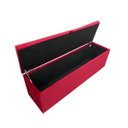 Ver imagem 6 de KIT CABECEIRA PAINEL E RECAMIER PUFF BAÚ BEIRA DE CAMA BOX - 1,38 CM - VERMELHO