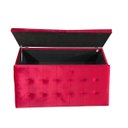 Ver imagem 2 de KIT CABECEIRA PAINEL E RECAMIER PUFF BAÚ BEIRA DE CAMA BOX - 1,38 CM - VERMELHO
