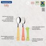 Jogo de Talheres Infantil Colorido 03 Peças Tramontina Baby Friends com Lâminas de Aço Inox e Cabos  - 3