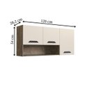 Ver imagem 3 de Aéreo Essência 120 3 Portas com Nicho 1020.0001 Genial Flex