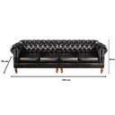 Ver imagem 7 de Conjunto Sofá 4 Lugares E Poltronas Chesterfield Capitonê Dom Pedro - Courissimo Preto