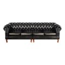 Ver imagem 4 de Conjunto Sofá 4 Lugares E Poltronas Chesterfield Capitonê Dom Pedro - Courissimo Preto