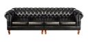 Ver imagem 4 de Conjunto Sofá 4 Lugares E Poltronas Chesterfield Capitonê Dom Pedro - Courissimo Preto