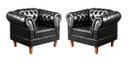 Ver imagem 3 de Conjunto Sofá 4 Lugares E Poltronas Chesterfield Capitonê Dom Pedro - Courissimo Preto