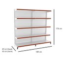 Ver imagem 2 de Gôndola Parede Prateleira Lateral 1 Inicial + 1 Continuação