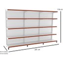 Ver imagem 2 de Gôndola Parede Prateleira Lateral 1 Inicial + 2 Continuação