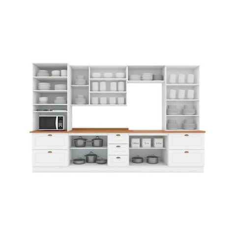 Kit Cozinha Henn 8 Peças Americana C5p65 Branco