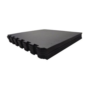 TATAME EVA 1,50X1 MT ESP 20MM PRETO - 6 PLACAS 50X50 CM:Vermelho/M/Feminino