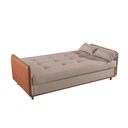 Ver imagem 2 de Sofá Cama com Baú Ipanema - Bege/corino - Luxury Estofados