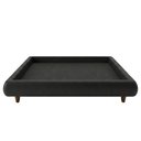 Ver imagem 4 de Cama King Base Box Pés Madeira 210cm Nami Corano Preto - Nexta Casa