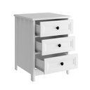 Ver imagem 7 de Mesa de Cabeceira Ditália 2 Unidades 3 Gavetas DM-111 Branco