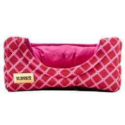 Cama Iglu E Toca Para Cachorro Luppet Luxo Rosa Geométrico - M - 2