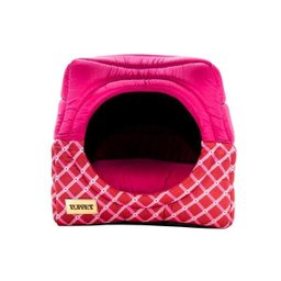 Cama Iglu E Toca Para Cachorro Luppet Luxo Rosa Geométrico - M - 1