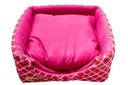 Ver imagem 3 de Cama Iglu e Toca para Cachorro Luppet Luxo Rosa Geométrico - M
