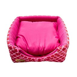 Cama Iglu E Toca Para Cachorro Luppet Luxo Rosa Geométrico - M - 3