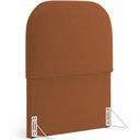 Ver imagem 7 de Cabeceira Cama Box 100cm Lanna com Puff Recamier Doha W01 Bouclê Terracota - Lyam Decor