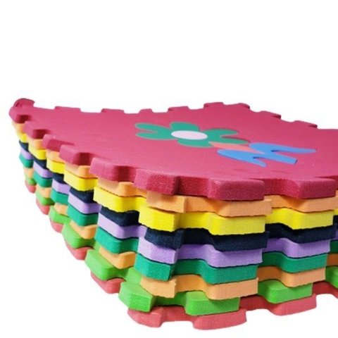 Kit Tapete Eva Alfabeto 26 Peças + Flores 9 Peças:colorido/m/homem