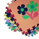 Ver imagem 4 de Kit Tapete Eva Alfabeto 26 Peças + Flores 9 Peças:colorido/m/homem